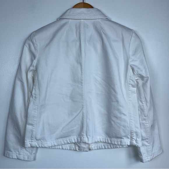 New J.Crew Size 00 Denim blazer-jacket Women’s in white - Picture 7 of 14